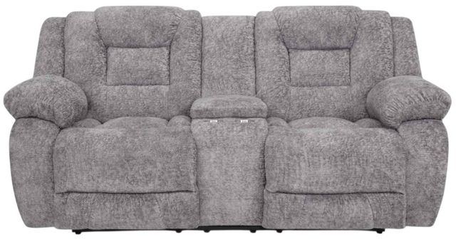 Franklin™ Hayworth Pilot Ash Manual Reclining Console Loveseat-1