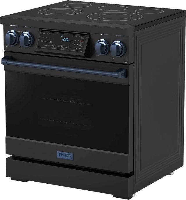 Thor Kitchen® Gordon Ramsay Series 30" Matte Black Pro Style Electric Range-2