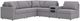 Signature Design by Ashley® Modmax 6-Piece Granite Modular Sectional with Audio Console-0