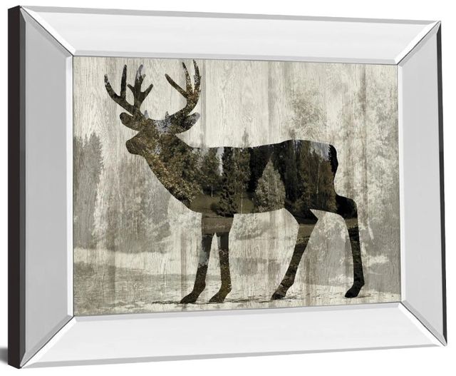 Classy Art Camouflage Animals Deer by Tania Bello Mirror Framed Wall Art-0