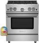 BlueStar® Culinary Series 30" Stainless Steel Pro Style Natural Gas Range-0
