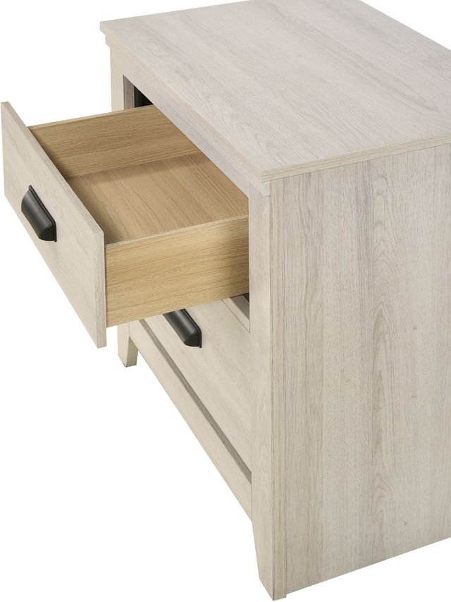 Crown Mark Carter White Nightstand-3