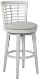 American Woodcrafters Beach Comber Weathered White Swivel Bar Stool-0