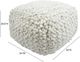 TOV Furniture Cathy Cream Woven Pouf-2
