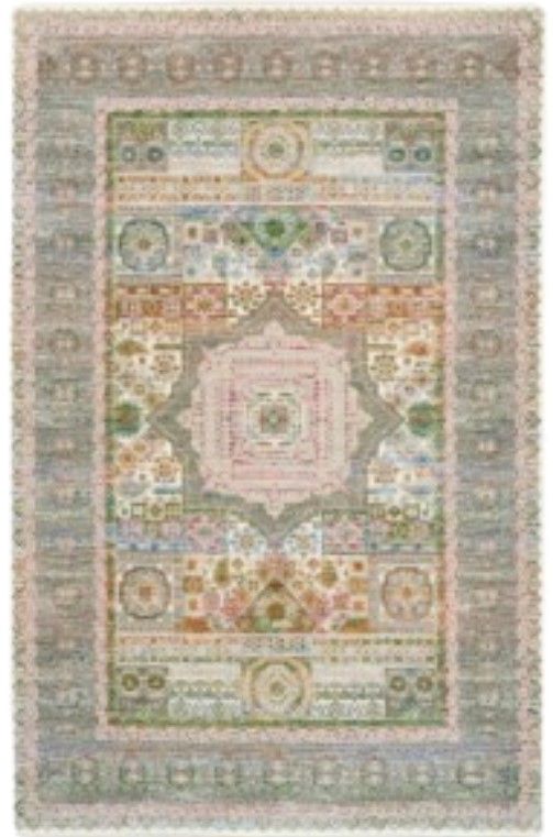 Nourison Home™ Vintage Harmony Pink 5'x8' Style 2  Area Rug-0
