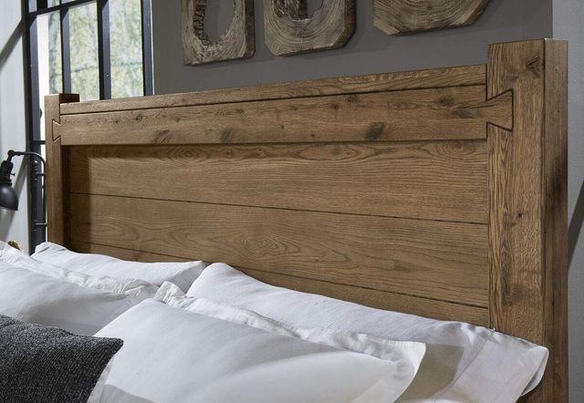 Vaughan-Bassett Dovetail Natural Queen Low-Profile Poster Bed-2