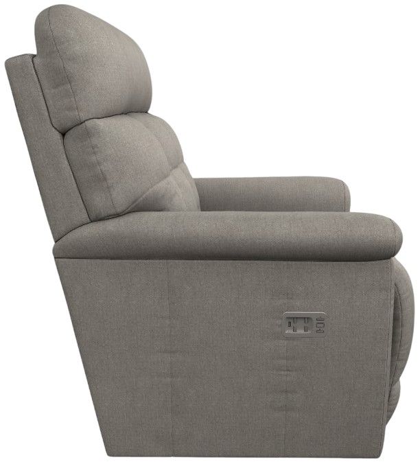 La-Z-Boy® Fulton Smoke Power Rocking Recliner with Headrest and Lumbar-2