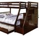 Furniture of America® Ellington Espresso Twin/Full Bunk Bed-1