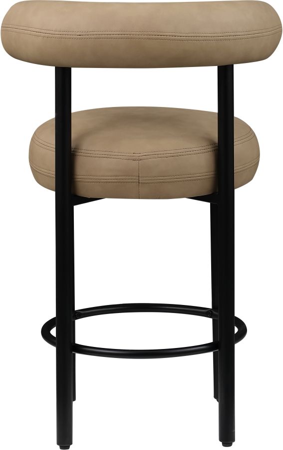 Meridian Furniture Bordeaux Tan Leather Counter Stool-4