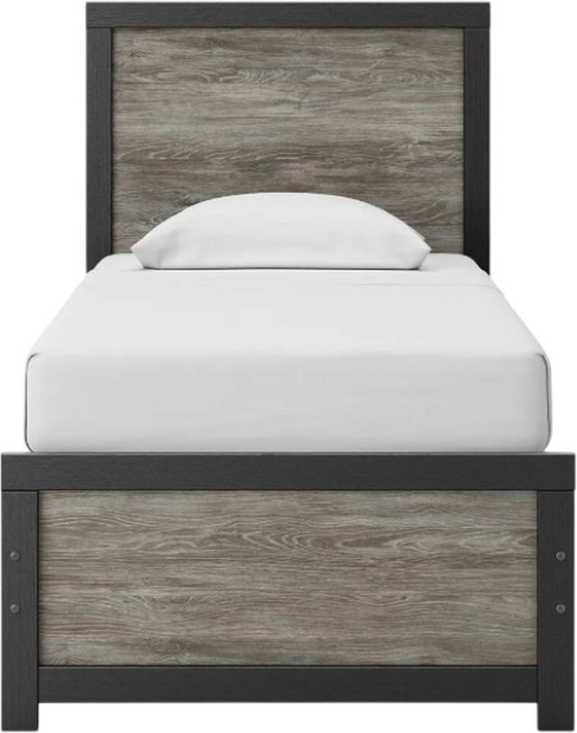 Signature Design by Ashley® Broachmyn 4-Piece Black/Gray Twin Panel Bedroom Set-3