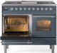 Ilve® Nostalgie II Series 40" Blue Grey Pro Style Dual Fuel Range-2