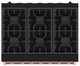 Thor Kitchen Gordon Ramsay Collection 36" Black Pro Style Liquid Propane Range with Precision Knob Control and Rose Gold Trim-5