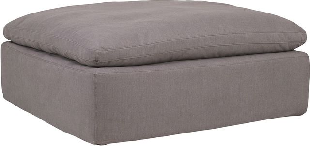 Moe's Home Collection Clay Light Grey Ottoman-0
