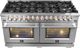 FORNO® Capriasca 60" Stainless Steel Pro Style Dual Fuel Range-2