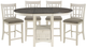 Homelegance® Junipero 5-Piece Antique White Counter Height Table Set-1