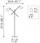 Zuo® Tanner Matte Black and Brass Floor Lamp-4