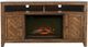Jofran Inc. Fairview Oak 60" Electric Fireplace Media Console with Logset-3