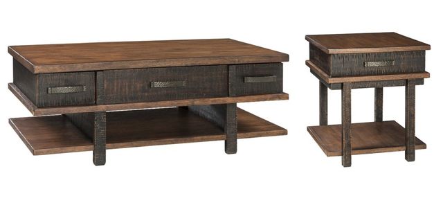 Signature Design by Ashley® Stanah 2-Piece Two-Tone Living Room Table Set-0