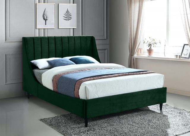 Meridian Furniture Eva Green Velvet King Bed-3