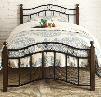Mazin Furniture Averny Full Metal Platform Bed-0