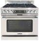 Capital Cooking™ Grand Chef 36" Stainless Steel Open Burner Pro Style Dual Fuel Range-0