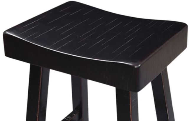 Furniture of America® Biasca 2-Piece Black Bar Stool Set-2