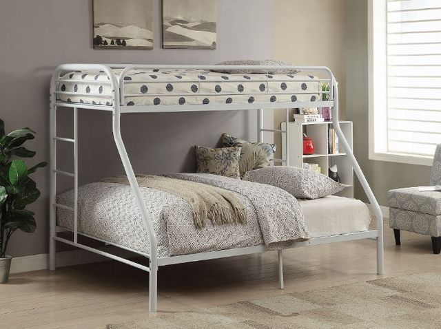 ACME Furniture Tritan White Twin Over Full Youth Bunk Bed-1