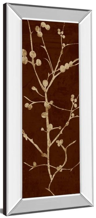 Classy Art Branching Out Il by Diane Stimson Mirror Framed Wall Art-1