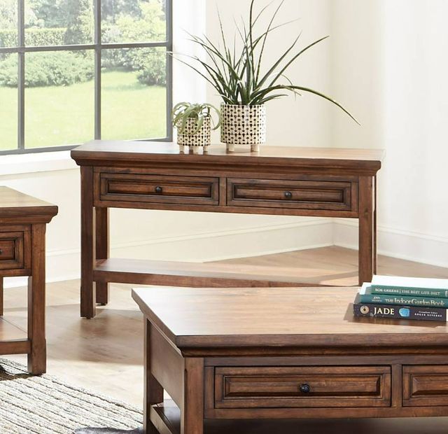 Napa Furniture Design Hill Crest Brown Sofa Table-2