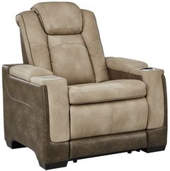 Signature Design by Ashley® Next-Gen DuraPella Sand Power Recliner with Adjustable Headrest