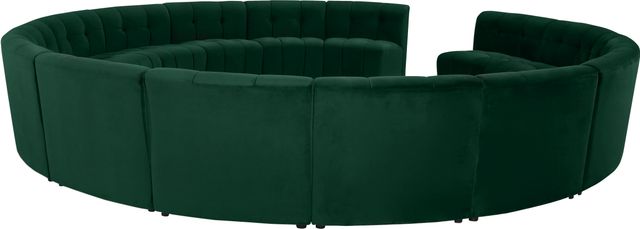 Meridian Furniture Limitless 15-Piece Green Velvet Modular Sectional-3