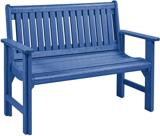 C.R. Plastics Generation Line Blue Garden Bench-0