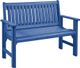 C.R. Plastics Generation Line Blue Garden Bench-0