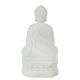 A & B Home White Sitting Buddha-3
