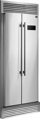 FORNO® Salerno 33" 15.6 Cu. Ft. Fingerprint Resistant Stainless Steel Built In Side-by-Side Refrigerator-3
