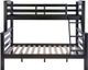 Powell® Porter Black Twin/Full Bunk Bed-1