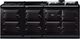 AGA™ eR7 210 Classic Cast Iron 83" Gloss Black Pro Style Dual Fuel Range-0