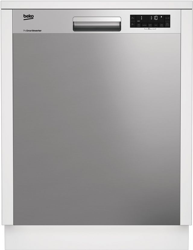 Beko 24" Fingerprint Free Stainless Steel Front Control Built In Dishwasher-0