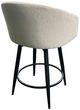 Intercon Champagne Metal Base Barstool with Barrel Seat-4