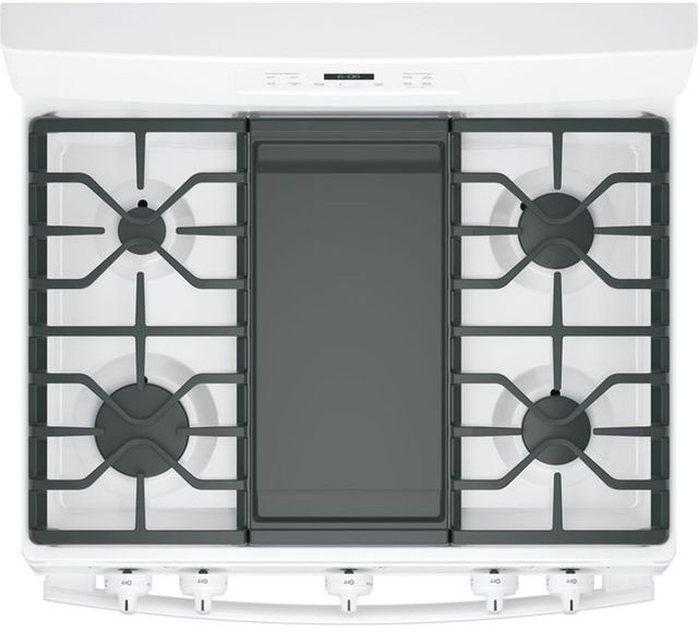 GE® 30" White Freestanding Gas Range-2