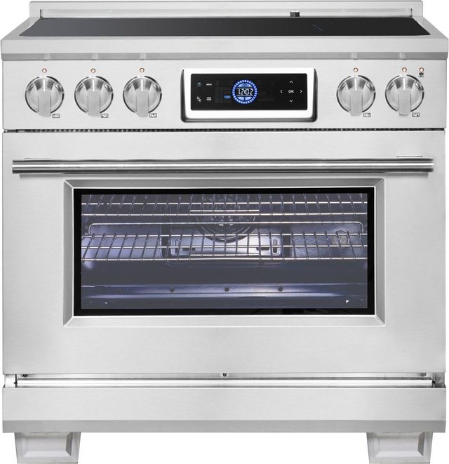 FORNO® Maximus Series Alta Qualita 36" Stainless Steel Freestanding Induction Range-0