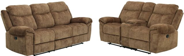 Signature Design by Ashley® Huddle-Up 2-Piece Nutmeg Living Room Set with Reclining Sofa-0
