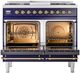 Ilve® Nostalgie II Series 40" Midnight Blue Pro Style Dual Fuel Range-1