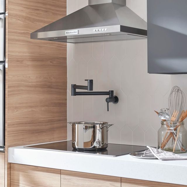 American Standard Studio® S Matte Black Wall-Mount Pot Filler Kitchen Faucet-1
