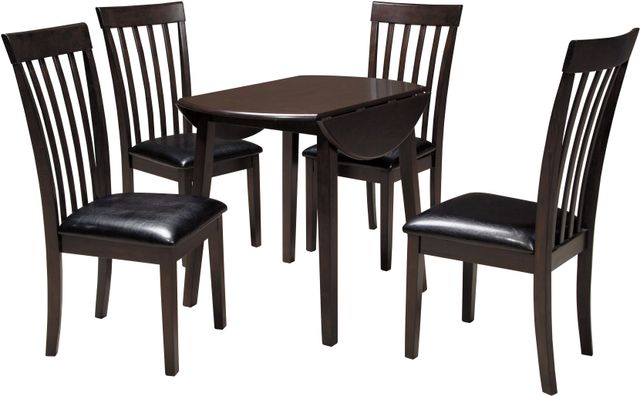 Signature Design by Ashley® Hammis 5-Piece Dark Brown Dining Set-0