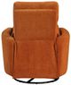 Homelegance® Desso Orange Swivel Glider Manual Reclining Chair-5
