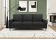 Monarch Specialties Inc. Black 75" Sofa with Black Metal Legs-1