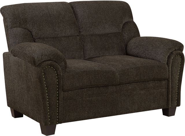 Coaster® Clementine 2-Piece Brown Stationary Seating Set-3