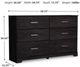 Signature Design by Ashley® Belachime Charcoal Dresser-4