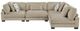 Homelegance® Tinley 4-Piece Brown L-Shape Sectional-2